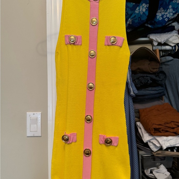 Boutique Moschino - two pieces pink and yellow ribbed and fitted. Beautiful - Picture 4 of 4